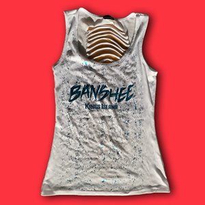 King’s Island theme park distressed tank top